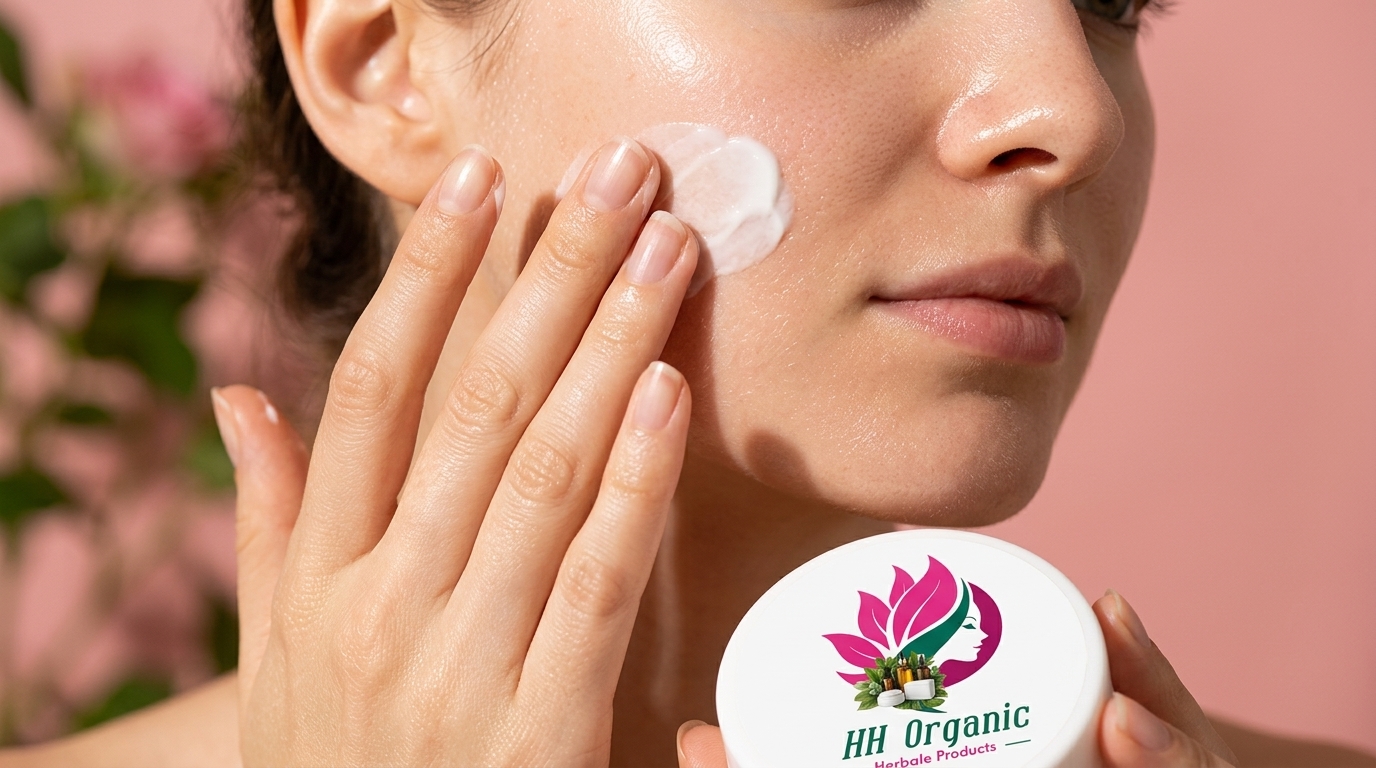 Benefits of Double HH Organic Herbal Cream for glowing and spot-free skin